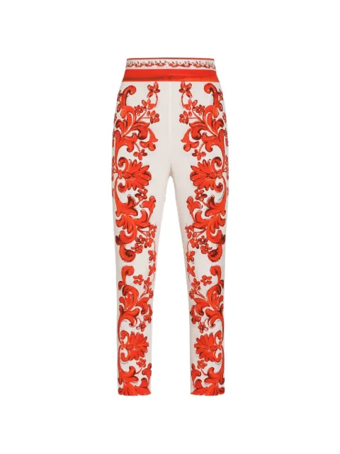 Dolce & Gabbana Legging com estampa Majolica