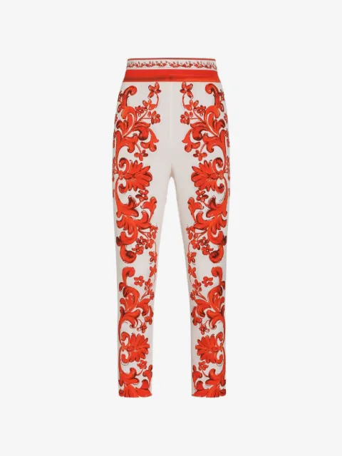 Dolce & Gabbana Leggings mit Majolica-Print