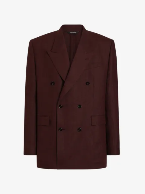 Dolce & Gabbana Sicilia light double-breasted linen jacket
