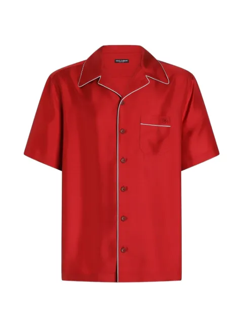 Dolce & Gabbana Hawaii-Hemd aus Seidentwill