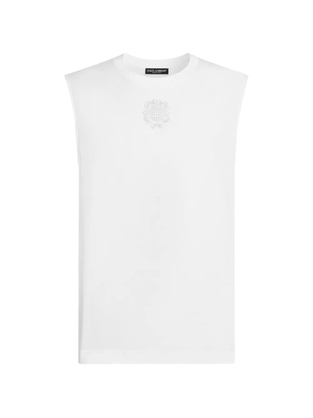 Dolce & Gabbana Canotta con applicazione - Bianco