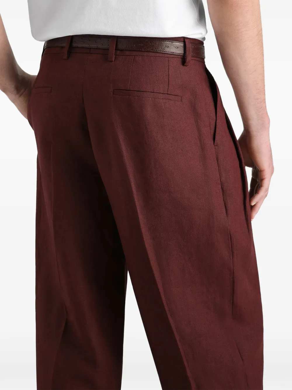 Dolce & Gabbana Linnen broek Rood