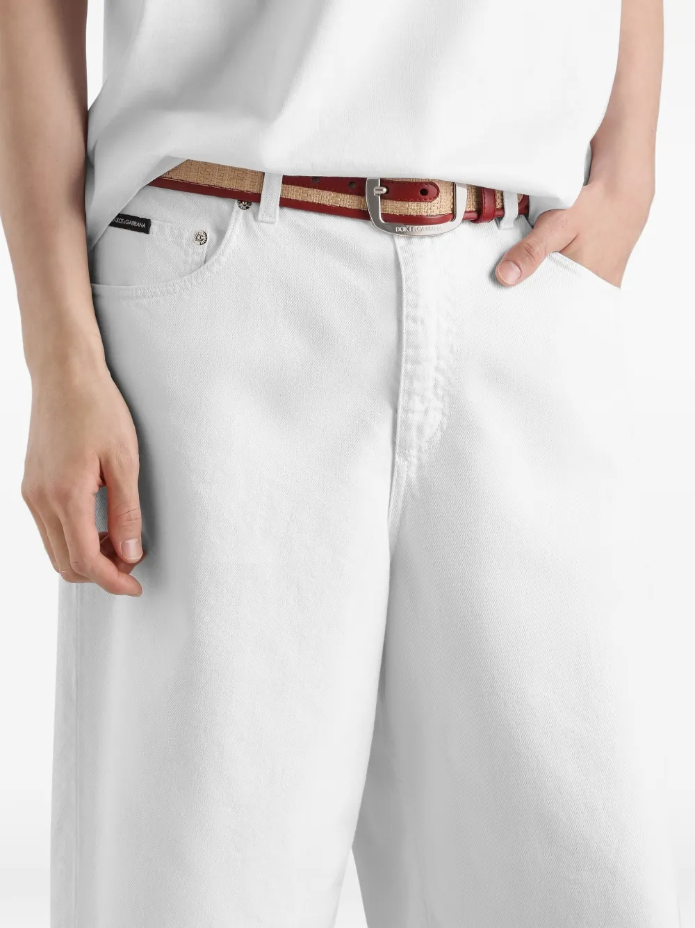 Dolce & Gabbana Denim bermuda shorts Wit