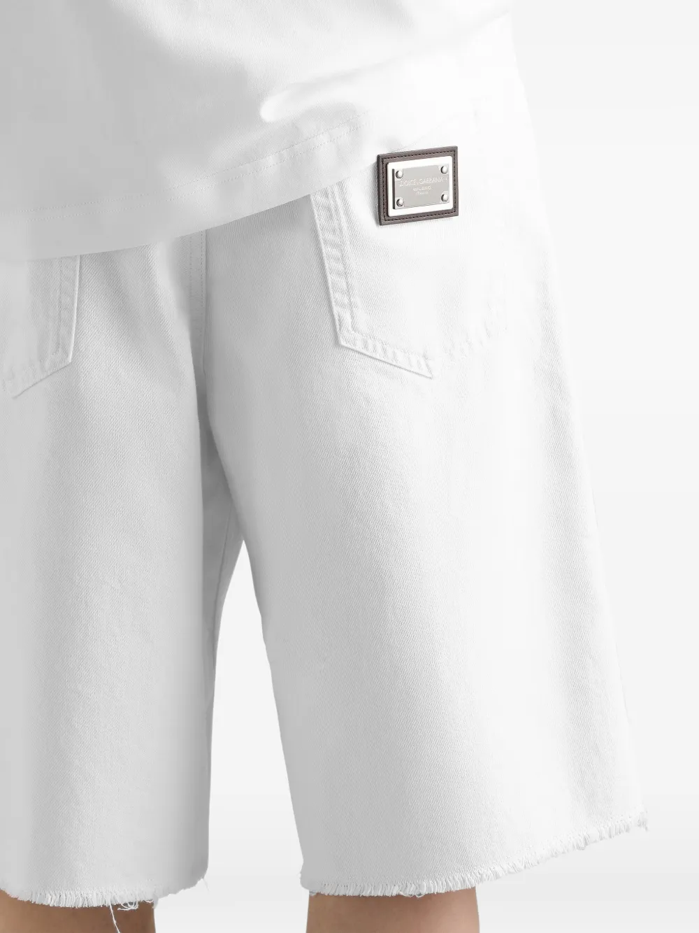 Dolce & Gabbana Denim bermuda shorts Wit