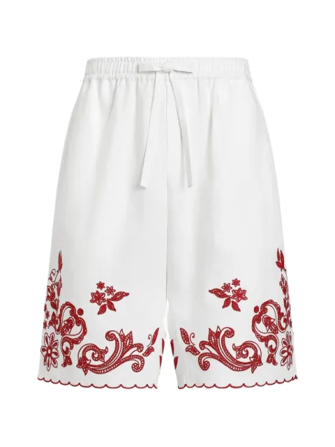 Dolce & Gabbana embroidered linen Vanity bermuda