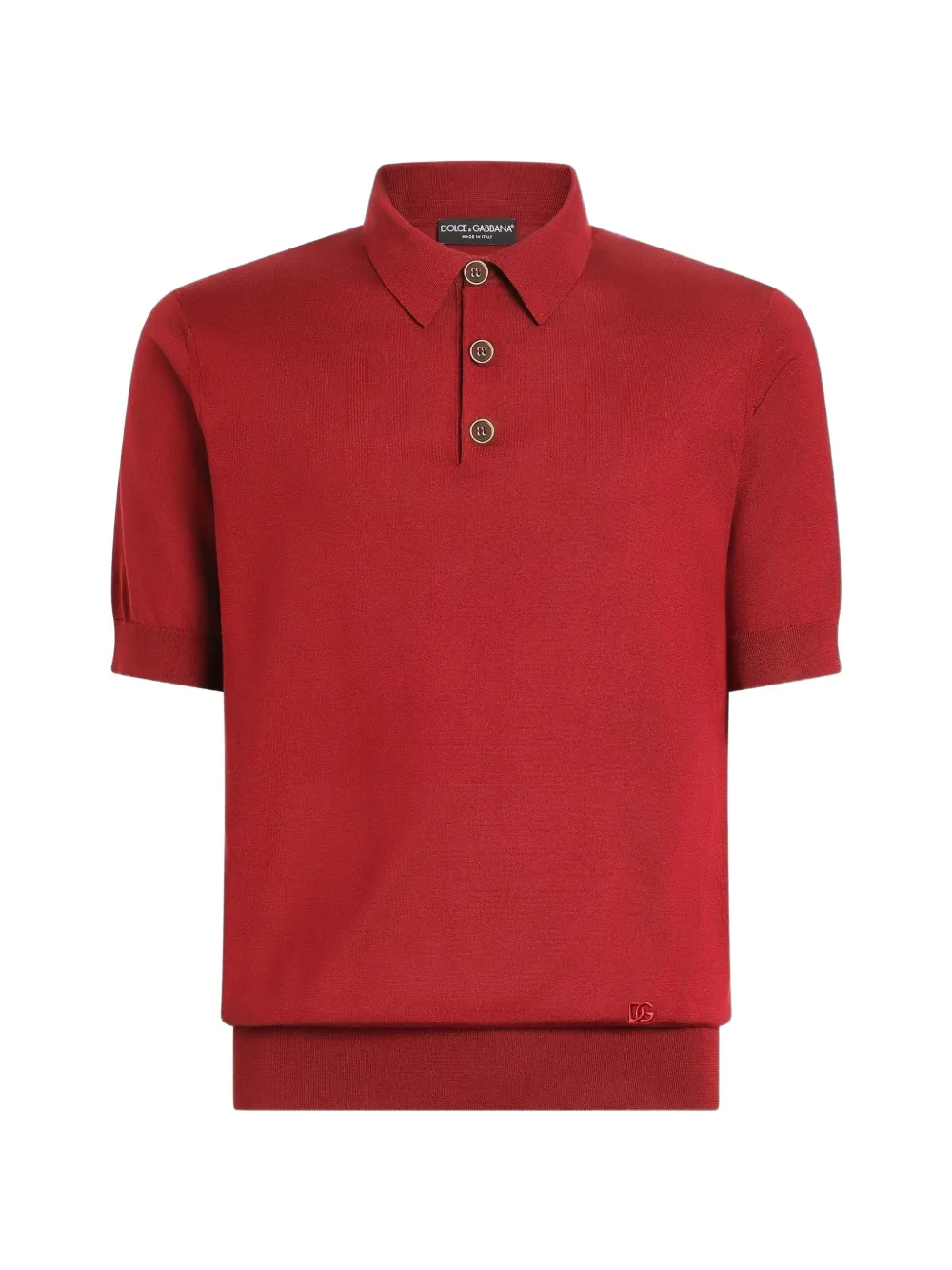 Dolce & Gabbana Polo in seta - Nero