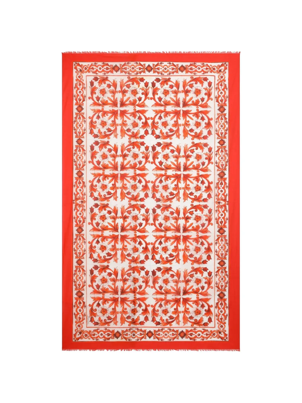 Dolce & Gabbana Wikkelrok met Majolica-print Wit