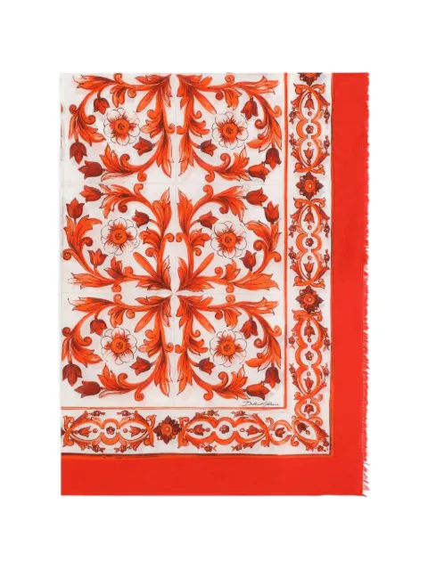 Dolce & Gabbana majolica-print batiste sarong