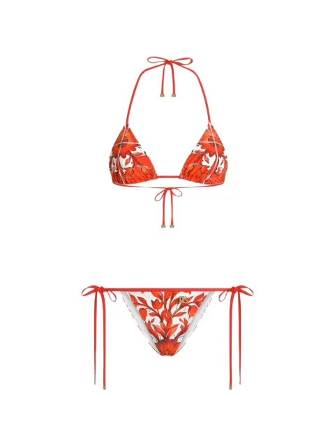 Dolce & Gabbana bikini à imprimé Majolica