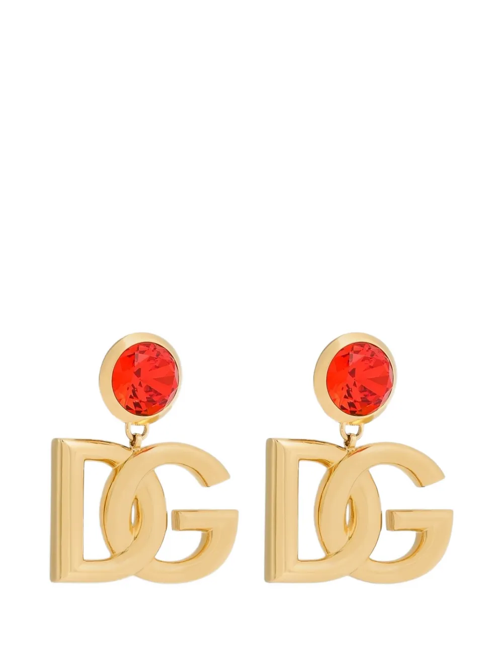 Dolce & Gabbana clip earrings with logo - Oro