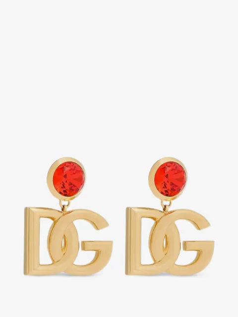 Dolce & Gabbana clip earrings with logo