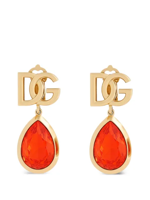Dolce & Gabbana clip earrings with logo 