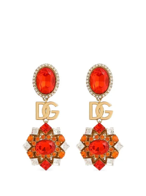Dolce & Gabbana clip earrings with rhinestones