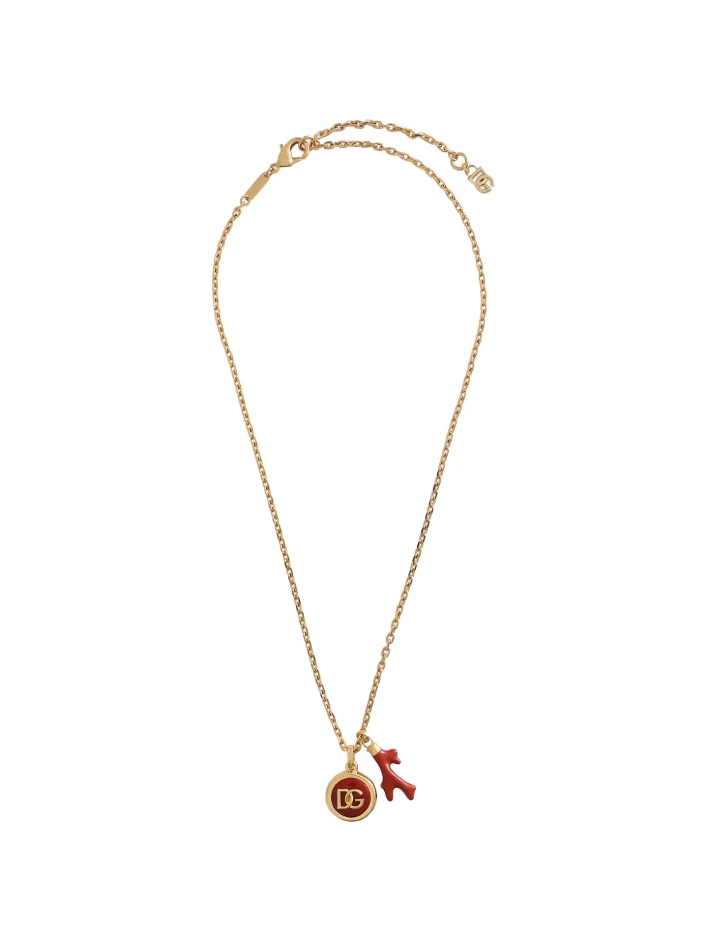 Dolce & Gabbana corallo necklace with DG-logo - Oro