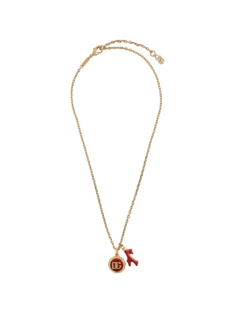 Dolce & Gabbana corallo necklace with DG-logo