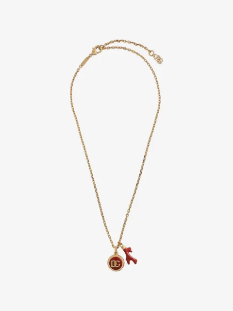 Dolce & Gabbana Corallo Halskette mit DG-Logo