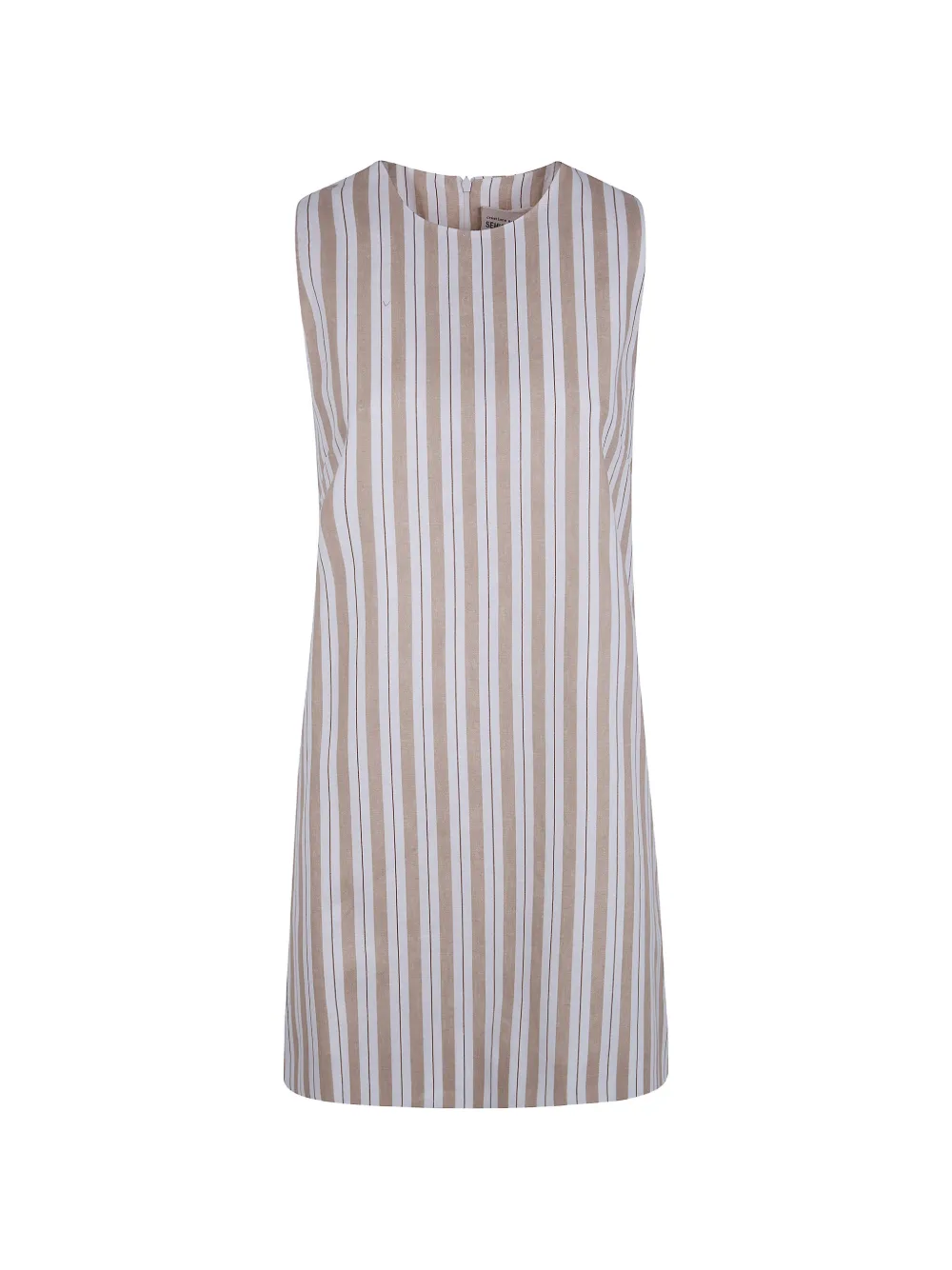 Semicouture striped linen dress - Toni neutri