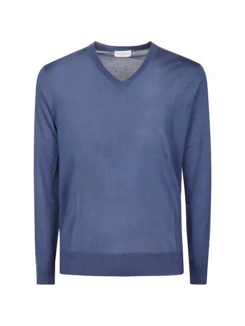 Ballantyne V-neck long-sleeve sweater