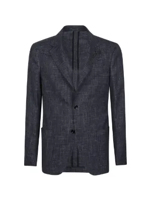 Comme Des Garçons Homme Deux パッチワーク ジャケット | ブルー