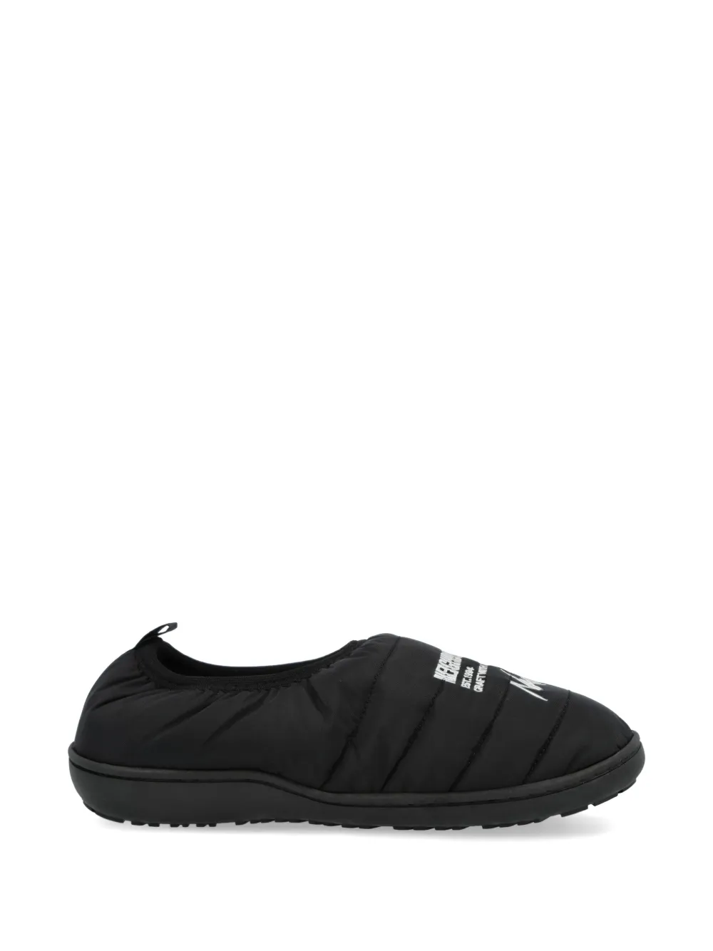 Neighborhood x Nanga x Subu Vamp quilted slippers - Nero