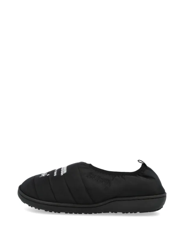 Neighborhood x Nanga x Subu Vamp Quilted Slippers | Black