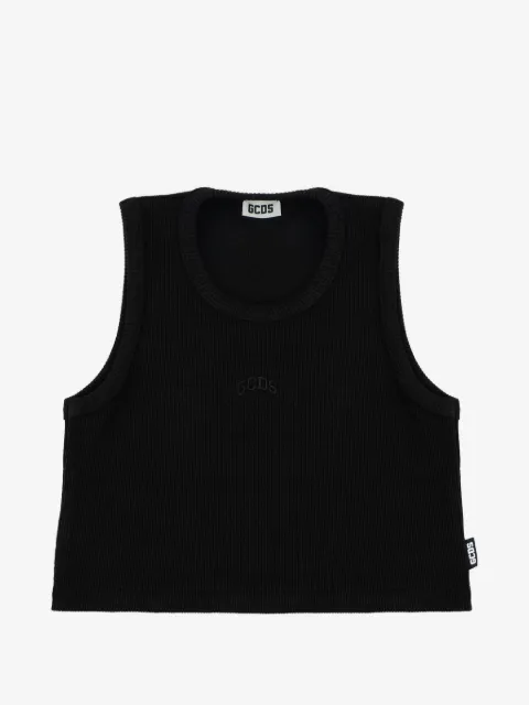 Gcds Kids crop ribbed tank top