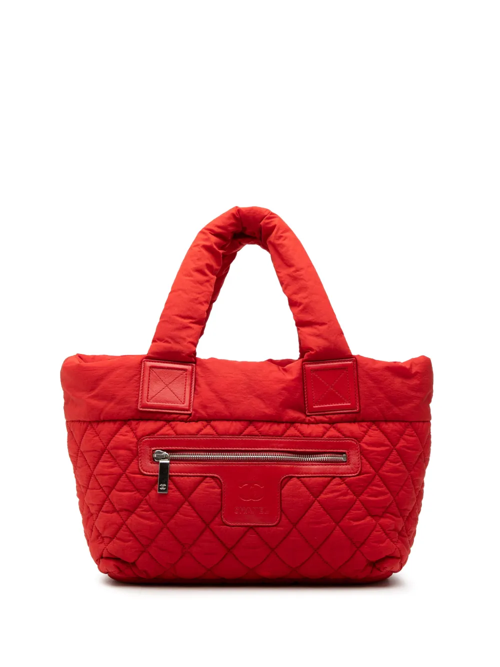 CHANEL Pre-Owned 2009-2010 Small Quilted Nylon Coco Cocoon tote bag - Green