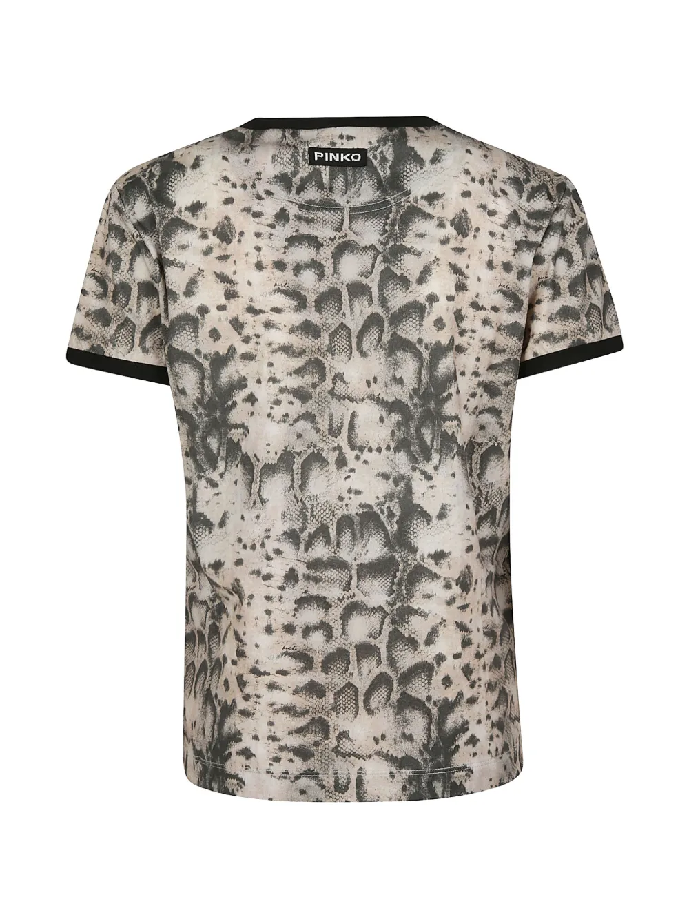  Pinko Animal-print Ringer T-shirt - Neutrals 