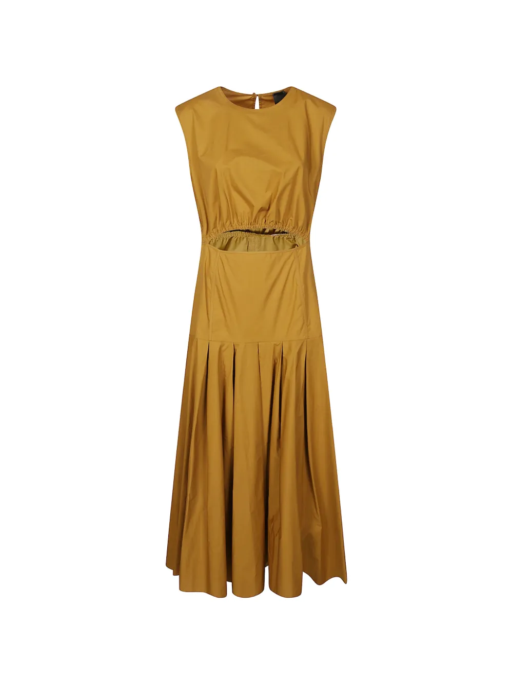 PINKO cut-out pleated dress - Braun