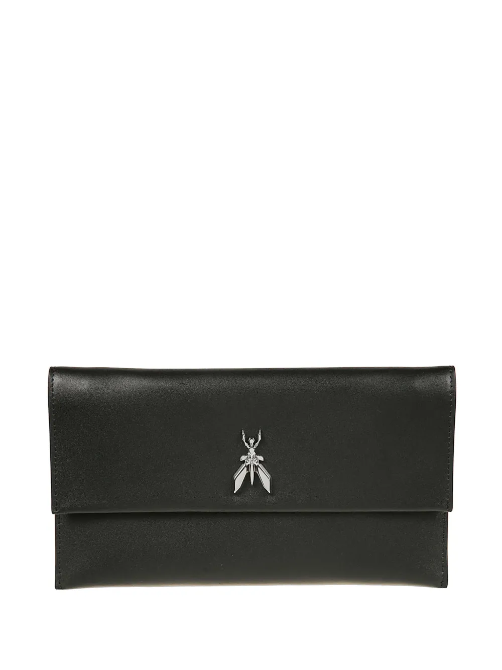 Patrizia Pepe Fly leather clutch bag - Nero