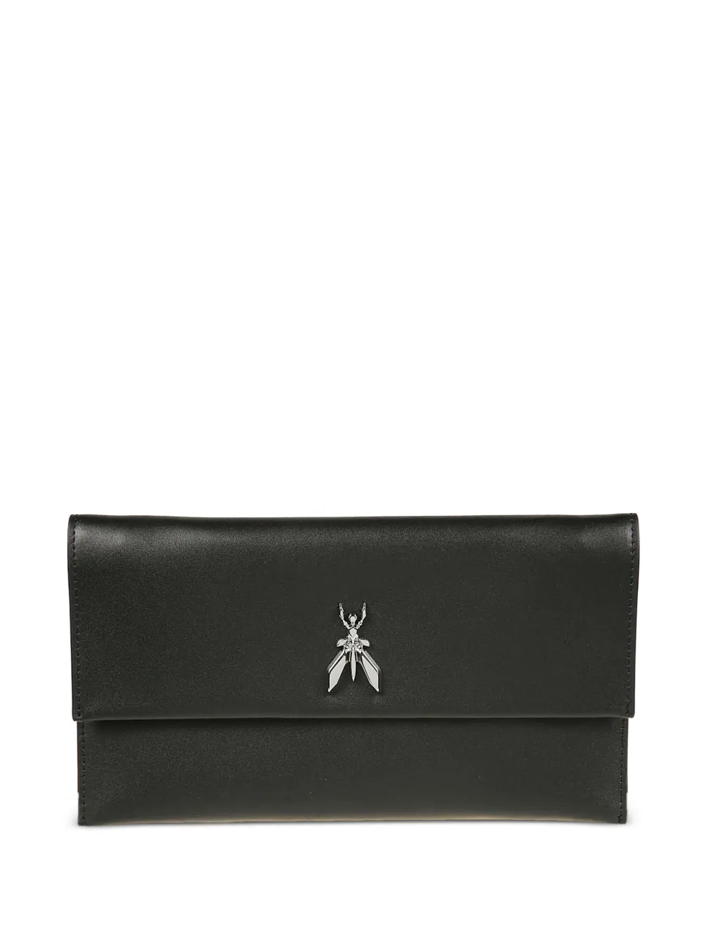 Patrizia Pepe Fly leather clutch bag - Nero