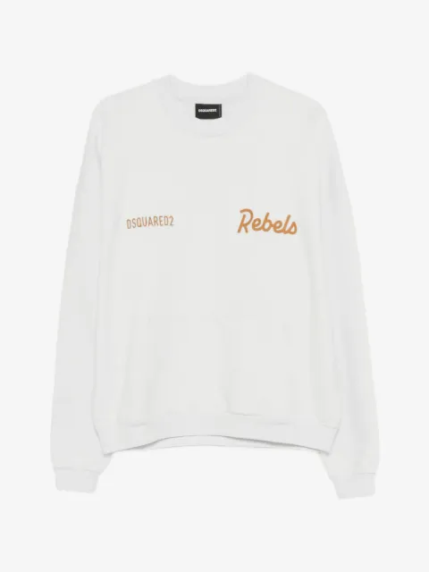 DSQUARED2 logo-embroidered crew-neck sweater