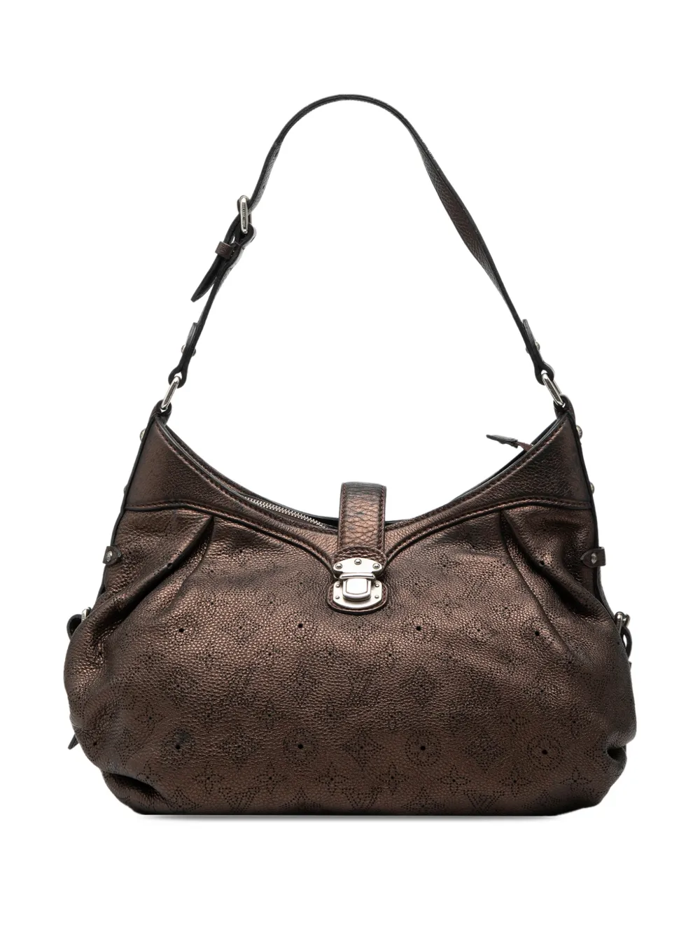 Louis Vuitton Pre-Owned 2008 Monogram Mahina XS crossbody bag - Braun