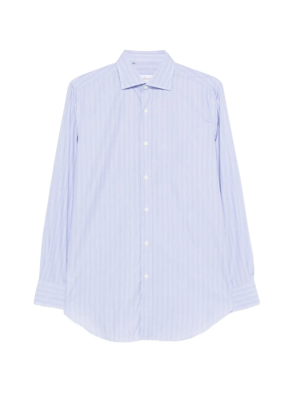 Brioni striped long-sleeve shirt - Blu