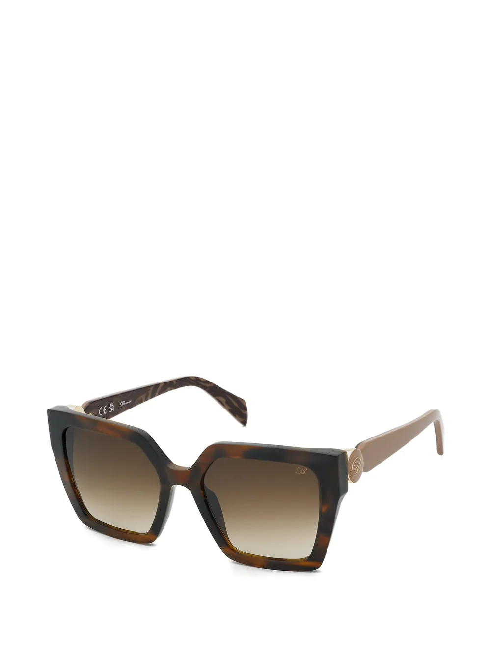 Blumarine Zonnebril met vierkant montuur Bruin
