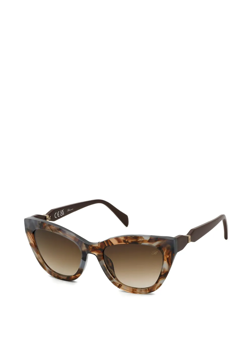 Blumarine Zonnebril met cat-eye montuur Bruin