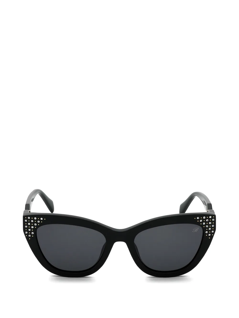 Blumarine cat-eye-frame embellishment sunglasses - Schwarz