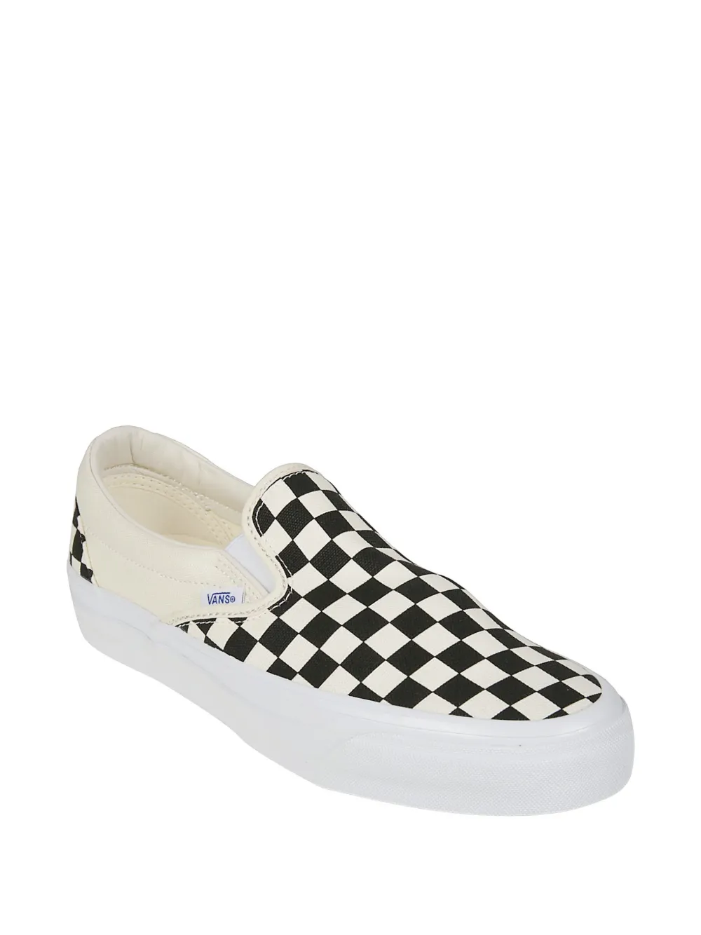Vans Reissue 98 Lx checked-pattern slip-on sneakers Beige