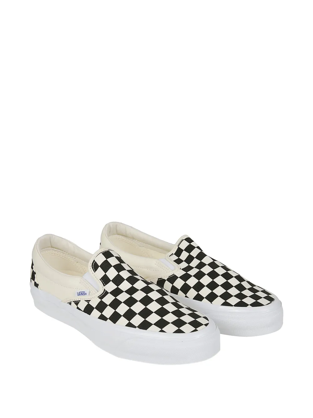 Vans Reissue 98 Lx checked-pattern slip-on sneakers Beige