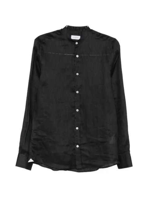 Tagliatore Cannes band-collar long-sleeve shirt
