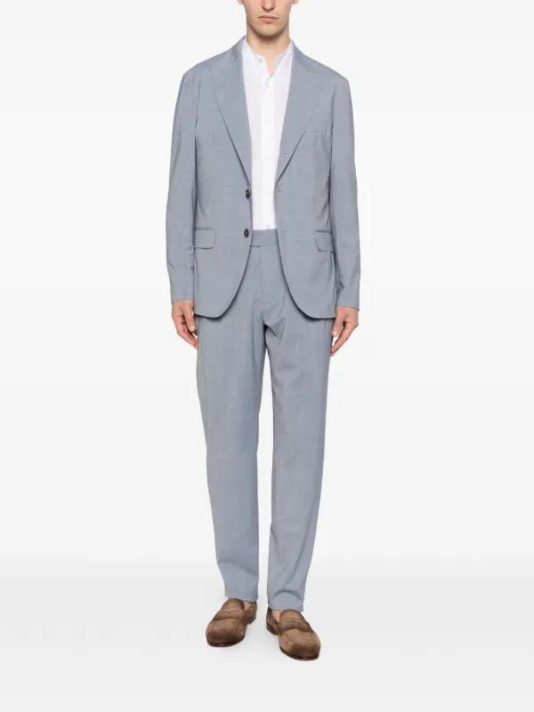 Tagliatore Cannes バンドカラーシャツ | ホワイト | FARFETCH JP