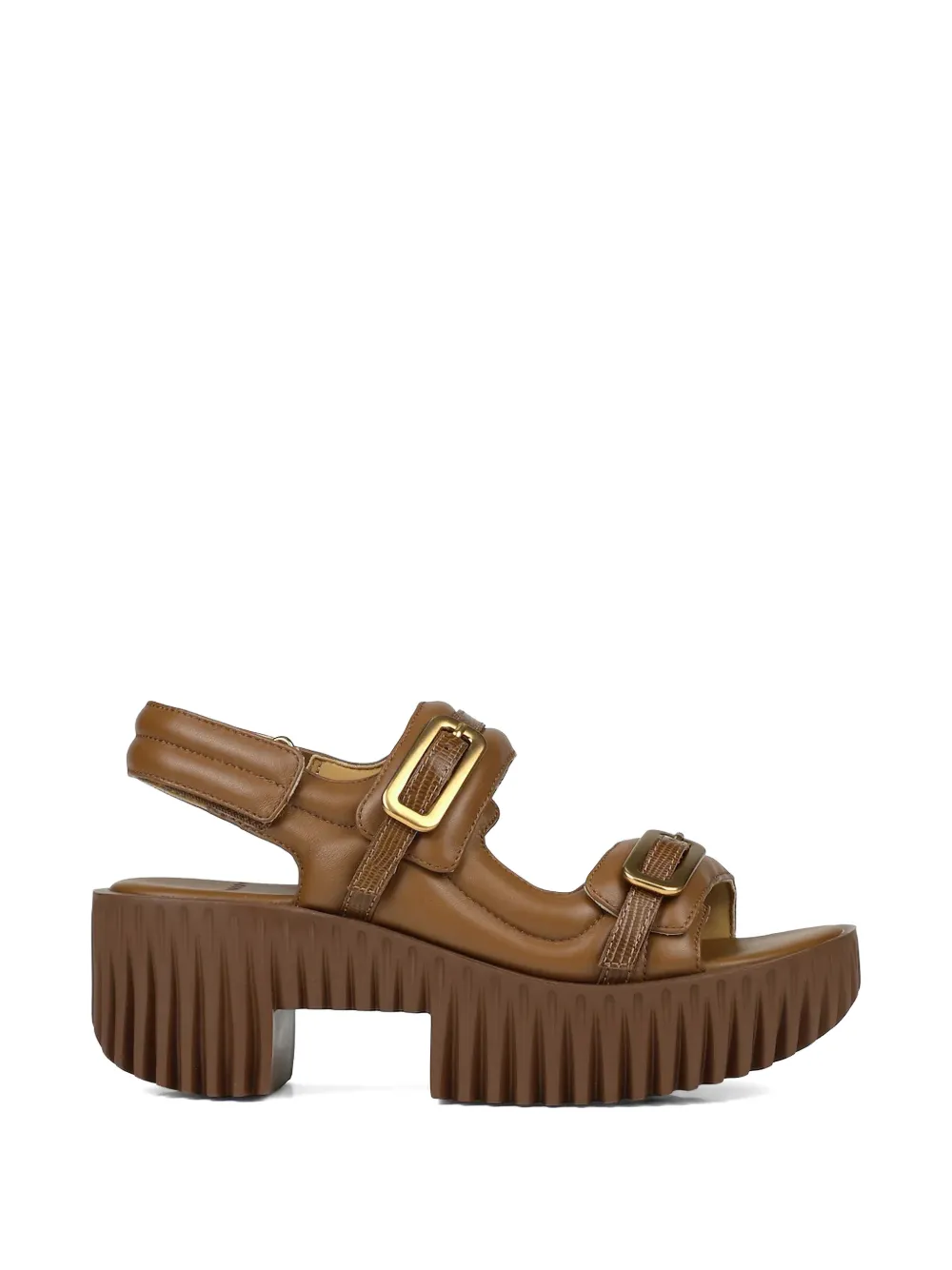 4CCCCEES Sandali Kiko con tacco 70mm - Marrone