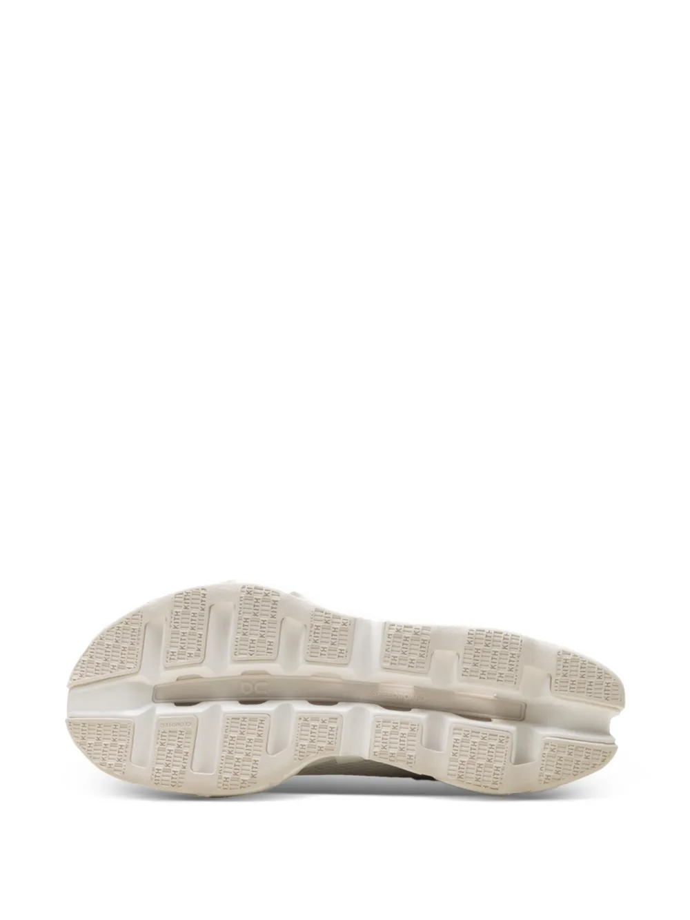 KITH x On K-Tech 2 low-top sneakers met logo Beige