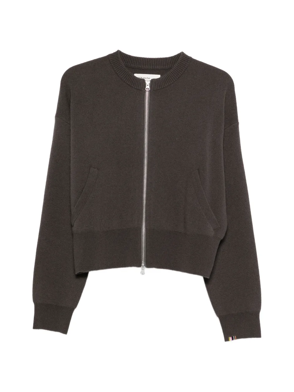 extreme cashmere Nº478 Xtra Fun zip-up cardigan - Marrone