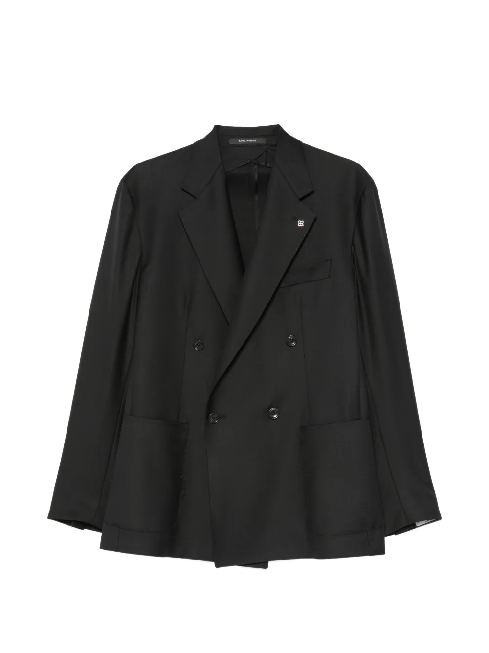Tagliatore double-breasted peaked-lapels jacket - Nero