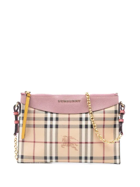 Burberry Pre-Owned 2000-2017 Haymarket Check Coated Canvas Peyton crossbody bag