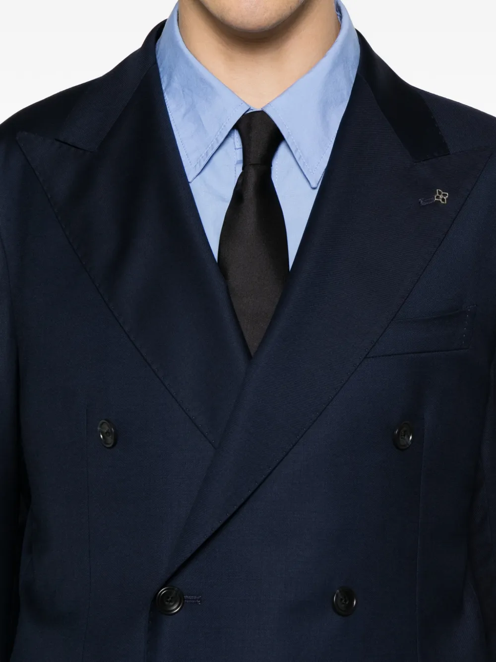 Tagliatore Pak met dubbele rij knopen Blauw