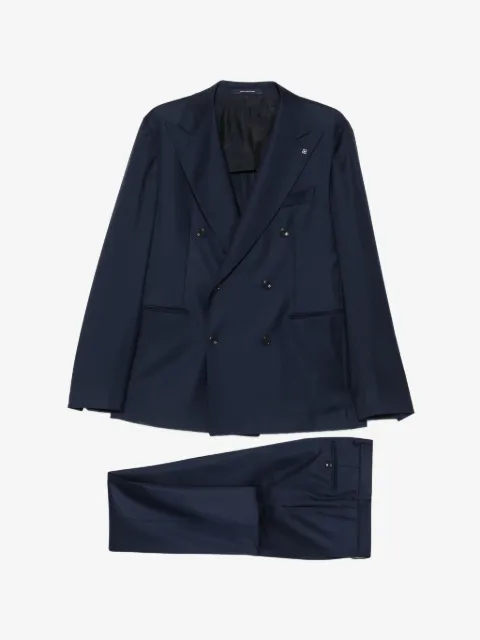 Tagliatore double-breasted peak-lapel suit