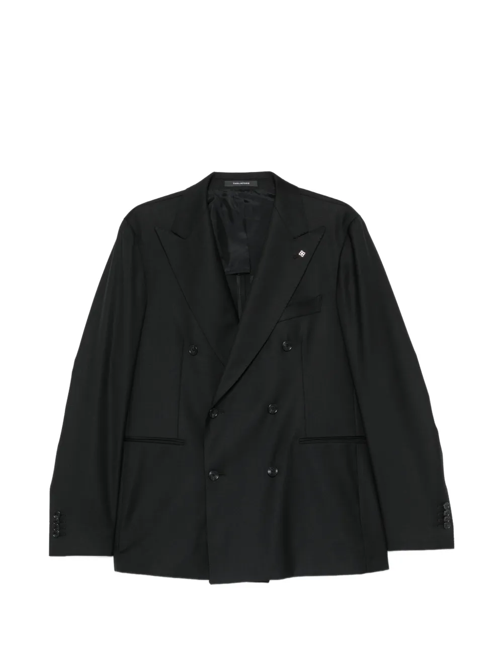 Tagliatore double-breasted peak-lapel suit - Nero