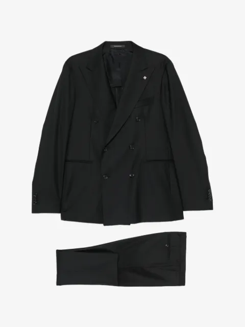 Tagliatore double-breasted peak-lapel suit